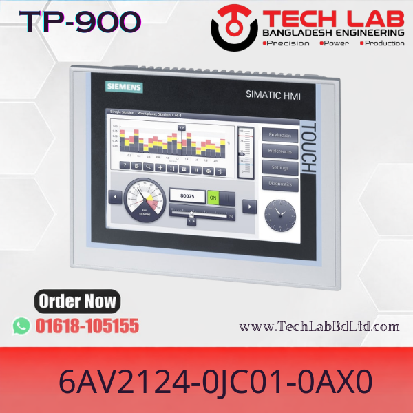 Siemens HMI TP900 Price in Bangladesh | 6AV2124-0JC01-0AX0 Price in BD | Siemens 9 Inch Best HMI