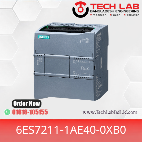 SIEMENS S7-1200 CPU 1211C DC/DC/DC | S7-1200  PLC PRICE IN BANGLADESEH  | 6ES7211-1AE40-0XB0