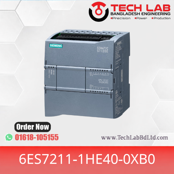 SIEMENS S7-1200 CPU 1212C | SIEMENS S7-1200 PLC PRICE IN BANGLADESH | DC/DC/DC PLC | Part No: 6ES7212-1AE40-0XB0